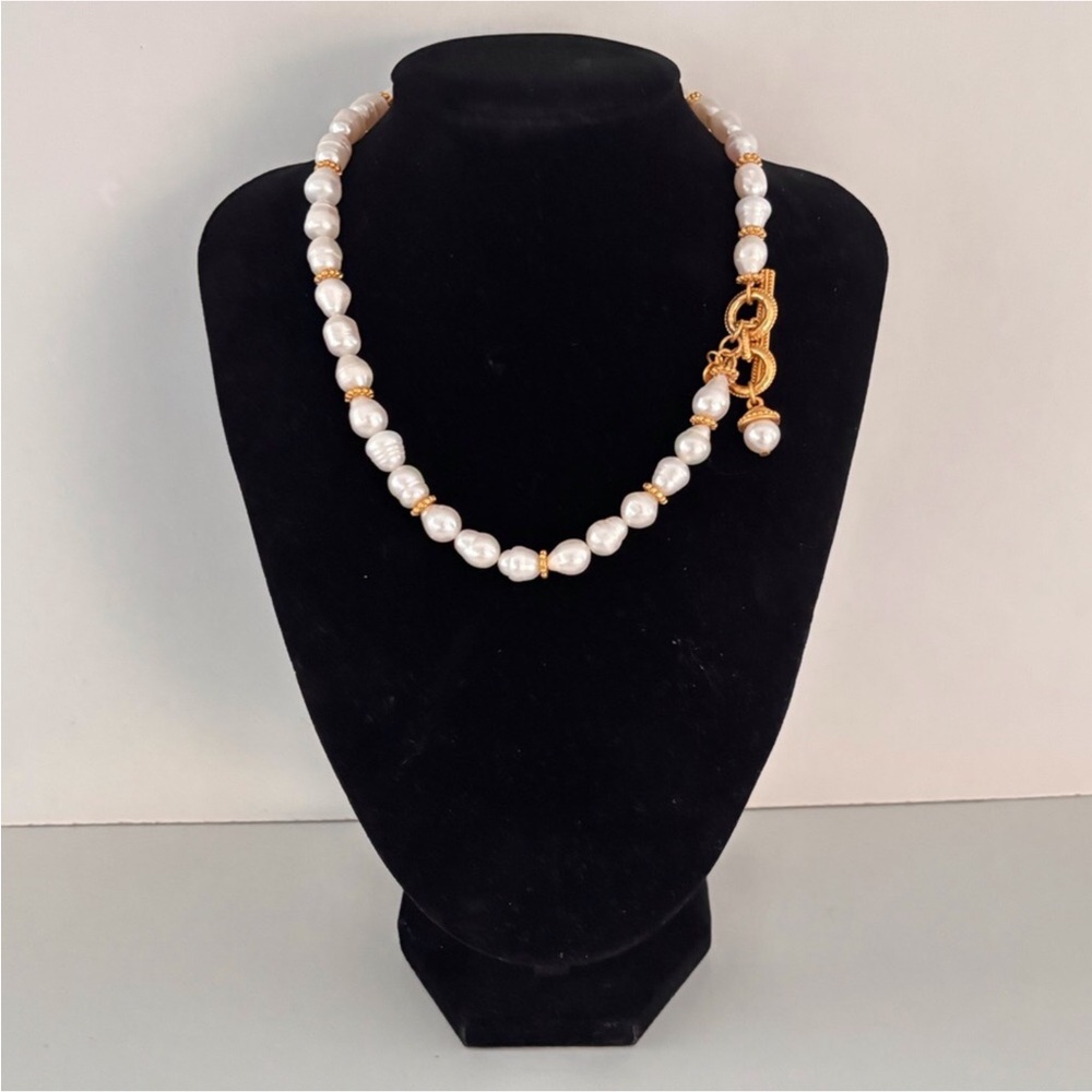 NWOT Julie Vos Marbella Statement Pearl Necklace
